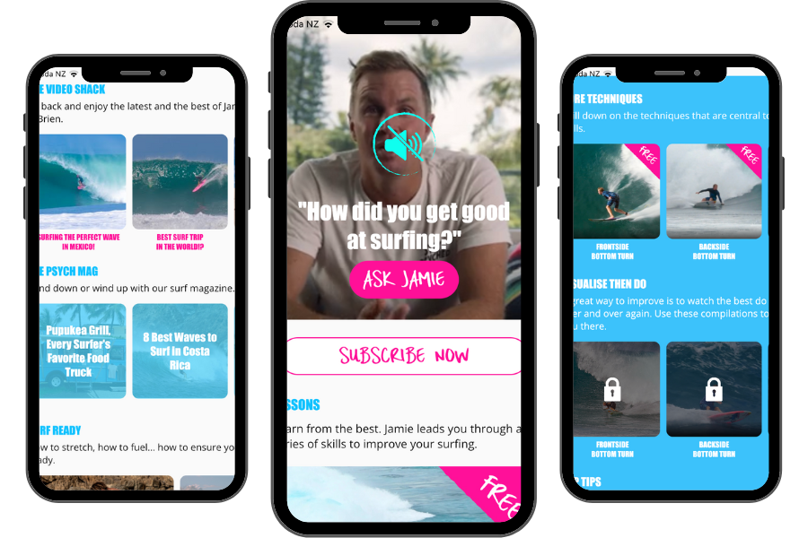 Jamie O'brien Fitness App
