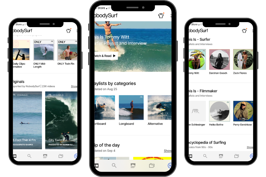 Nobody surf app